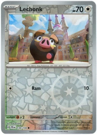 Lechonk [Reverse Holo] #139 Pokemon Journey Together