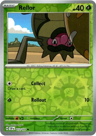 Rellor [Reverse Holo] #13 Pokemon Surging Sparks