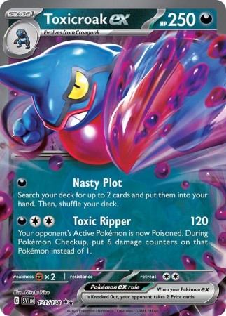 Toxicroak ex #131 Pokemon Scarlet & Violet
