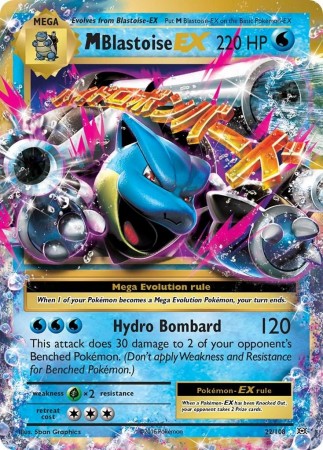 M Blastoise EX #22 Pokemon Evolutions