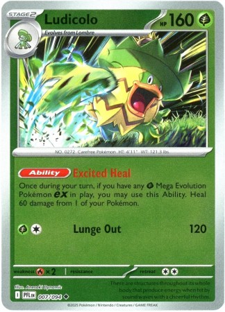 Ludicolo [Reverse Holo] #7 Pokemon Phantasmal Flames