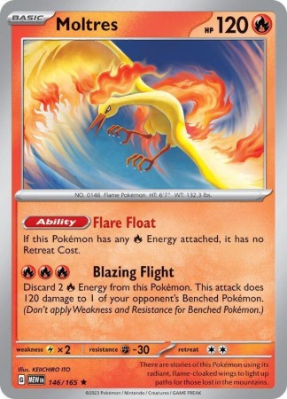 Moltres #146 Pokemon Scarlet & Violet 151