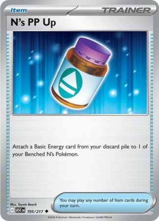 N's PP Up #195 Pokemon Ascended Heroes