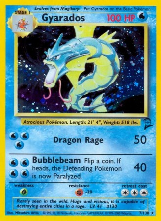 Gyarados #7 Pokemon Base Set 2
