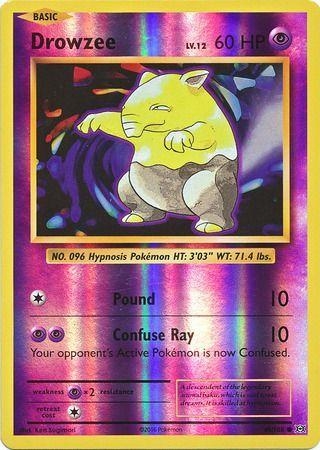 Drowzee [Reverse Holo] #49 Pokemon Evolutions