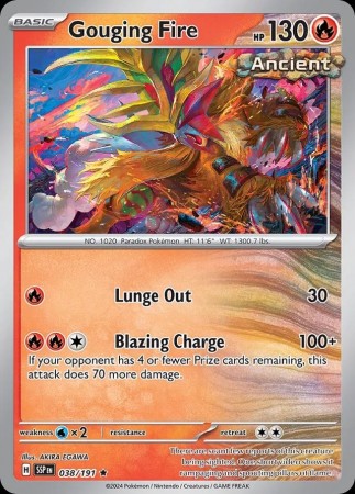 Gouging Fire #38 Pokemon Surging Sparks