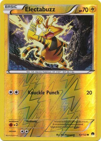 Electabuzz [Reverse Holo] #42 Pokemon BREAKpoint