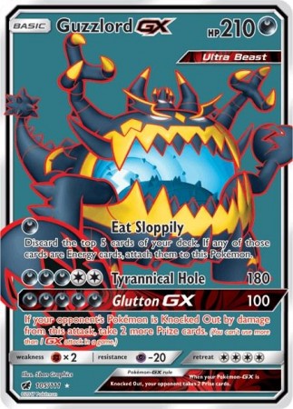 Guzzlord GX #105 Pokemon Crimson Invasion