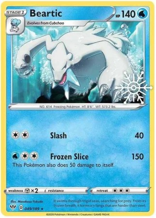 Beartic [Snowflake Stamp] #49 Pokemon Darkness Ablaze