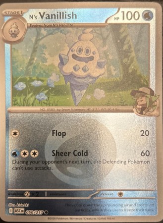 N's Vanillish [Energy] #50 Pokemon Ascended Heroes