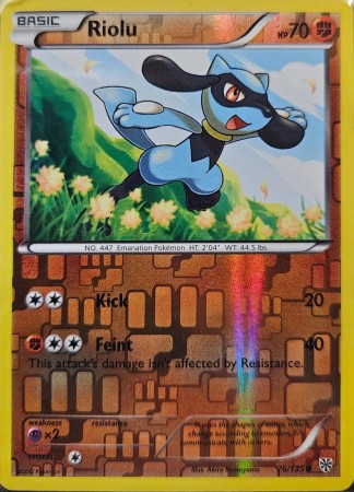 Riolu [Reverse Holo] #76 Pokemon Plasma Storm