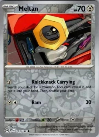 Meltan [Reverse Holo] #103 Pokemon Stellar Crown