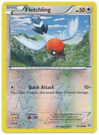 Fletchling [Reverse Holo] #86 Pokemon Flashfire