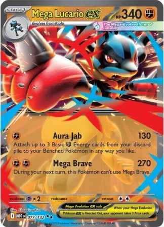 Mega Lucario ex #77 Pokemon Mega Evolution