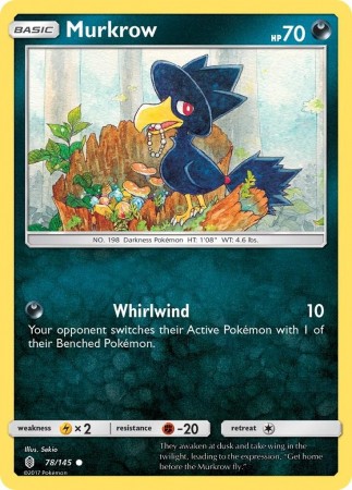Murkrow #78 Pokemon Guardians Rising
