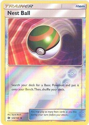 Nest Ball [Reverse Holo] #123 Pokemon Sun & Moon