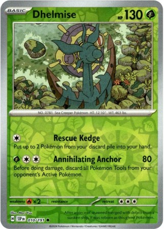 Dhelmise [Reverse Holo] #10 Pokemon Surging Sparks