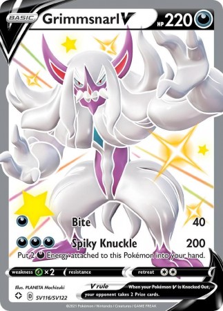 Grimmsnarl V #SV116 Pokemon Shining Fates