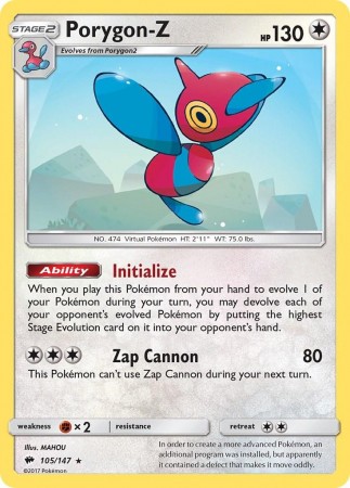 Porygon-Z #105 Pokemon Burning Shadows 