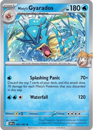 Misty's Gyarados [Holo] #49 Pokemon Destined Rivals