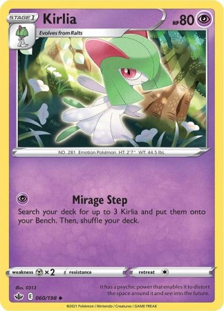 Kirlia #60 Pokemon Chilling Reign