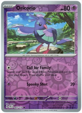 Oricorio [Reverse Holo] #65 Pokemon Journey Together