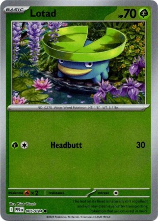 Lotad [Reverse Holo] #5 Pokemon Phantasmal Flames