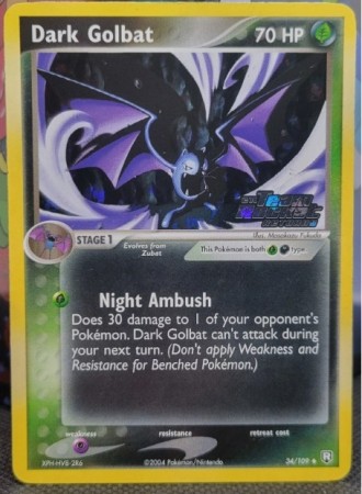 Dark Golbat [Reverse Holo] #34 Pokemon Team Rocket Returns