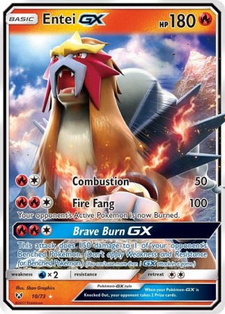 Entei GX #10 Pokemon Shining Legends