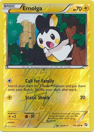 Emolga [Reverse Holo] #45 Pokemon Dragons Exalted