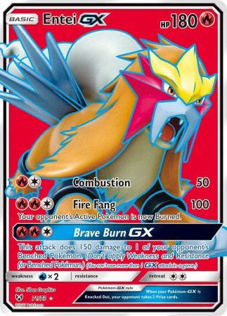 Entei GX #71 Pokemon Shining Legends