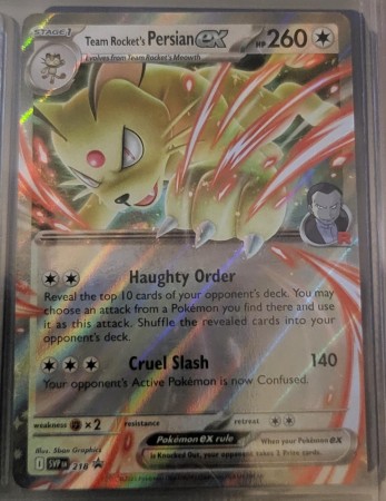 Team Rocket's Persian Ex #218 Pokemon Promo