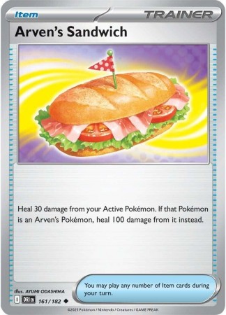 Arven's Sandwich #161 Pokemon Destined Rivals