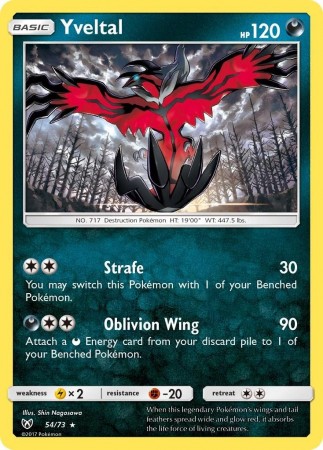 Yveltal #54 Pokemon Shining Legends