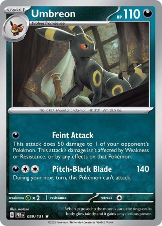 Umbreon #59 Pokemon Prismatic Evolutions