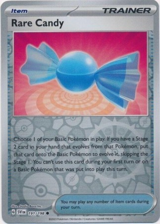 Rare Candy [Reverse Holo] #191 Pokemon Scarlet & Violet