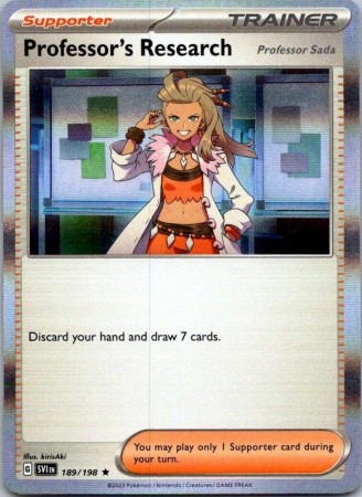 Professor's Research: Professor Sada [Holo] #189 Pokemon Scarlet & Violet