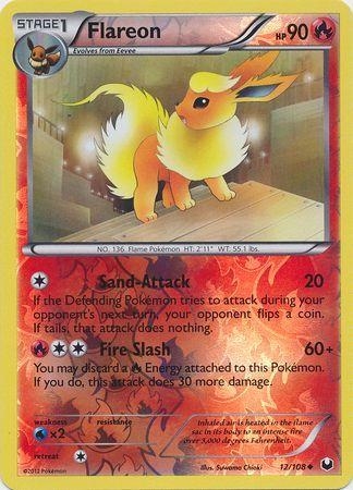 Flareon [Reverse Holo] #12 Pokemon Dark Explorers
