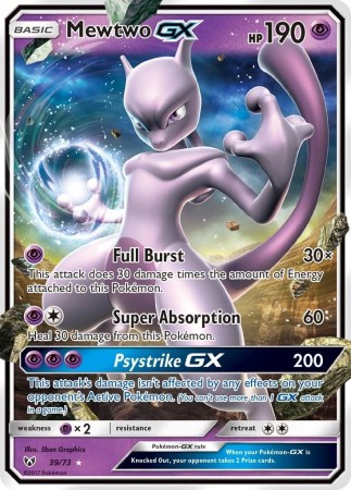 Mewtwo GX #39 Pokemon Shining Legends