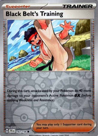 Black Belt's Training [Reverse Holo] #143 Pokemon Journey Together