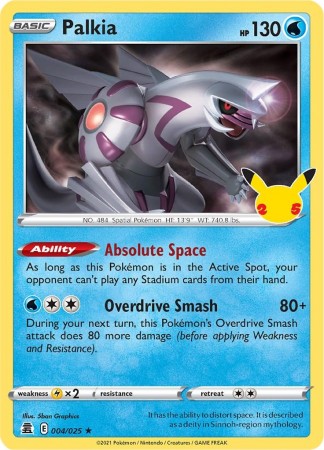 Palkia #4 Pokemon Celebrations