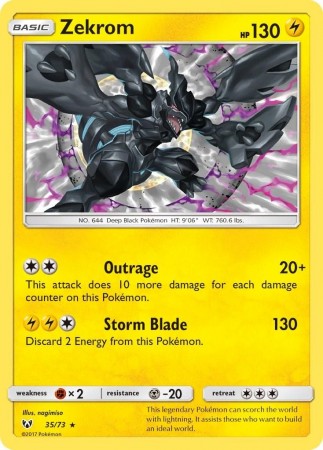 Zekrom #35 Pokemon Shining Legends