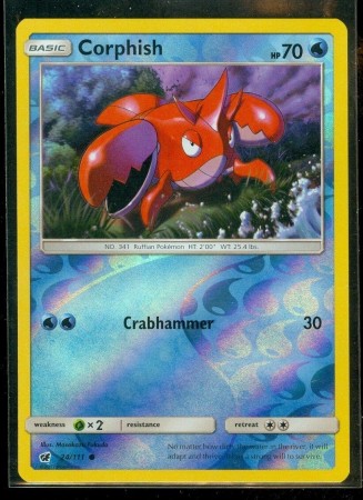 Corphish [Reverse Holo] #24 Pokemon Crimson Invasion