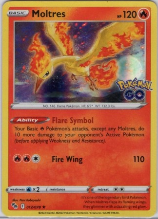Moltres [Holo] #12 Pokemon Go