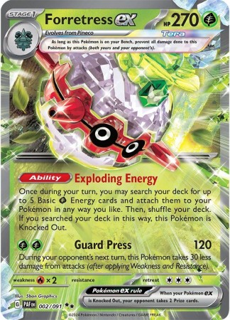 Forretress ex #2 Pokemon Paldean Fates