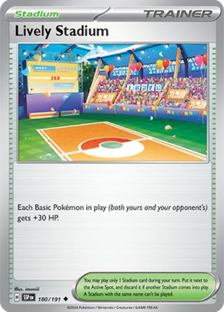 Lively Stadium #180 Pokemon Surging Sparks