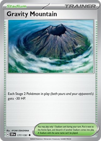 Gravity Mountain #177 Pokemon Surging Sparks