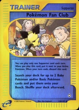 Pokemon Fan Club [Reverse Holo] #130 Pokemon Aquapolis