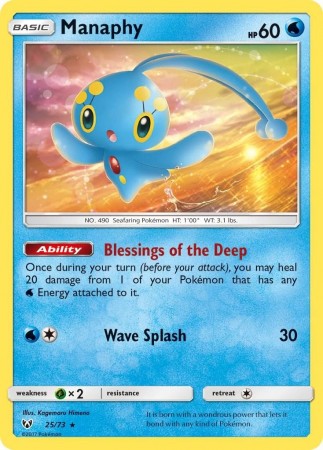 Manaphy #25 Pokemon Shining Legends