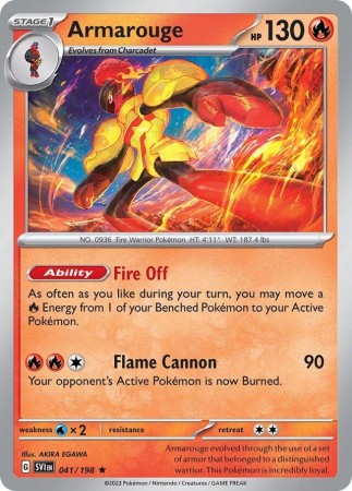 Armarouge [Holo] #41 Pokemon Scarlet & Violet